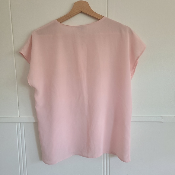 VNTG Simon Chang / Sheer Rose Blouse - Picture 5 of 7